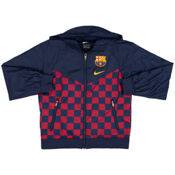 2019-20 Barcelona Nike Hooded Track Jacket - 7/10 - (S.Boys)
