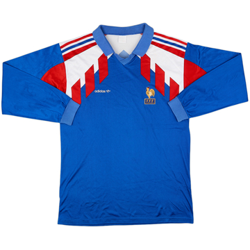 1990-92 France Home L/S Shirt - 6/10 - (L)