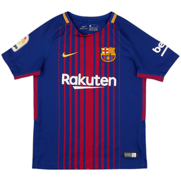 2017-18 Barcelona Home Shirt - 7/10 - (S.Boys)