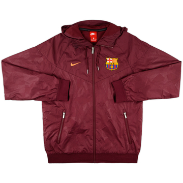 2017-18 Barcelona Nike Hooded Track Jacket - 8/10 - (S)