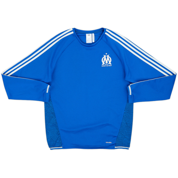 2015-16 Olympique Marseille adidas Sweat Top - 9/10 - (M)
