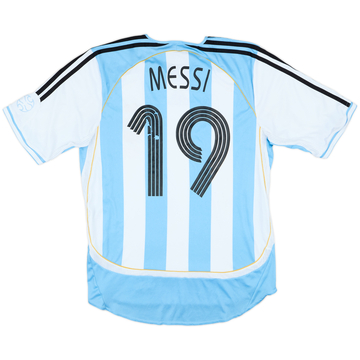 2005-07 Argentina Home Shirt Messi #19 - 5/10 - (M)