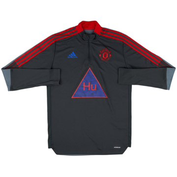 2020-21 Manchester United adidas Humanrace 1/4 Zip Training Top - 8/10 - (M)