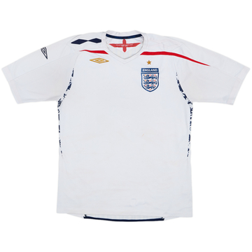 2007-09 England Home Shirt - 4/10 - (L)