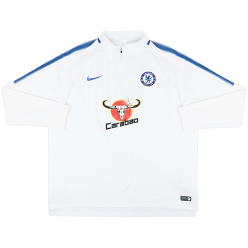 2017-18 Chelsea adidas 1/4 Zip Sweat Top - 9/10 - (XXL)