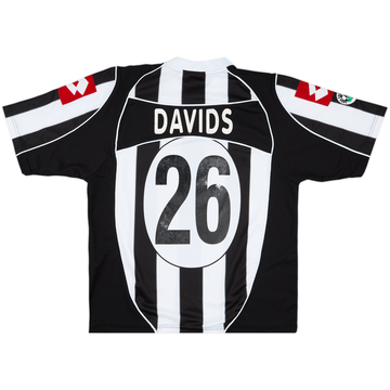 2002-03 Juventus Player Issue Home Shirt Davids #26 - 5/10 - (L)