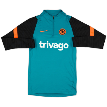 2021-22 Chelsea Nike 1/4 Zip Drill Top - 8/10 - (XS)