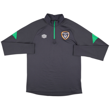 2021-22 Ireland Umbro 1/4 Zip Sweat Top - 8/10 - (L)
