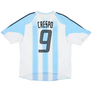 2004-05 Argentina Home Shirt Crespo #9 - 5/10 - (XL)