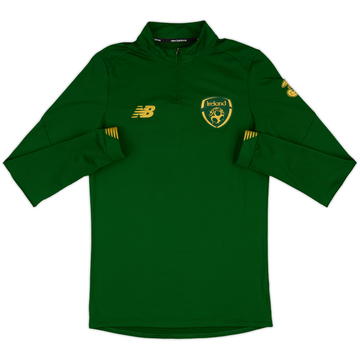 2017-18 Ireland New Balance 1/4 Zip Training Top - 8/10 - (L.Boys)