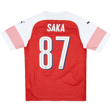 2018-19 Arsenal Home Shirt Saka #87 - 10/10 - (S)