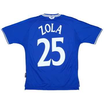 1999-01 Chelsea Home Shirt Zola #25 - 9/10 - (Y)