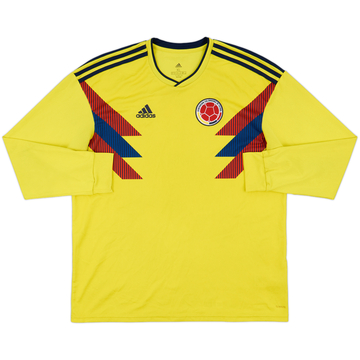 2018-19 Colombia Home L/S Shirt - 7/10 - (XL)