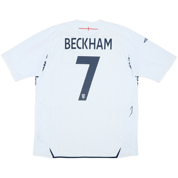 2007-09 England Home Shirt Beckham #7 - 5/10 - (XL)