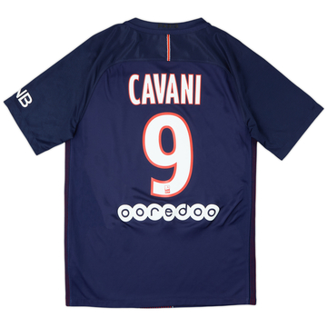 2016-17 Paris Saint-Germain Home Shirt Cavani #9 - 7/10 - (S)