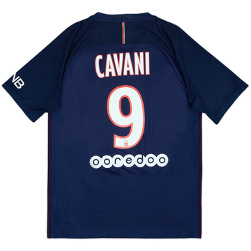 2016-17 Paris Saint-Germain Home Shirt Cavani #9 - 5/10 - (M)