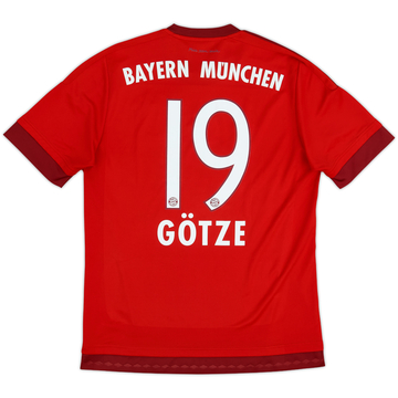 2015-16 Bayern Munich Home Shirt Gotze #19 - 9/10 - (M)