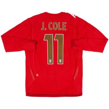 2006-08 England Away L/S Shirt J.Cole #11 - 5/10 - (M)