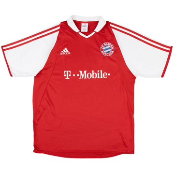 2003-04 Bayern Munich Signed Home Shirt - 8/10 - (XL.Boys)