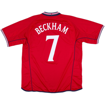 2002-04 England Away Shirt Beckham #7 (XL)