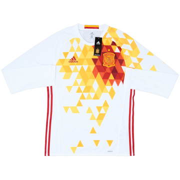 2016-17 Spain Player Issue Away L/S Shirt (L)