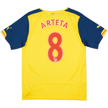 2014-15 Arsenal Away Shirt Arteta #8 (S)