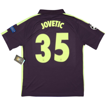 2014-15 Manchester City Third Shirt Jovetic #35 (L)