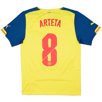 2014-15 Arsenal Away Shirt Arteta #8 (S)