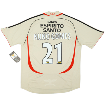 2006-07 Benfica Away Shirt Nuno Gomes #21 (XL)