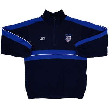 2002-04 England Umbro 1/4 Zip Fleece Top - 8/10 - (M)