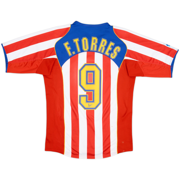 2004-05 Atletico Madrid Home Shirt Torres #9 - 6/10 - (S)