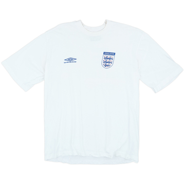 2000-02 England Umbro Cotton Tee - 7/10 - (XL)