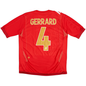 2006-08 England Away Shirt Gerrard #4 - 4/10 - (M)