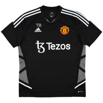 2022-23 Manchester United adidas Staff Issue Training Shirt TB - 8/10 - (L)