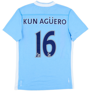 2011-12 Manchester City Home Shirt Kun Aguero #16 - 6/10 - (M)
