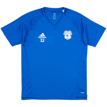2017-18 Cardiff Player Issue adizero Training Shirt #32 - 8/10 - (M)