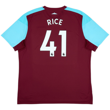 2017-18 West Ham Home Shirt Rice #41 - 8/10 - (3XL)