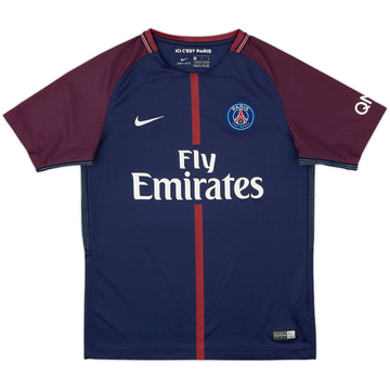 2017-18 Paris Saint-Germain Home Shirt - 8/10 - (L.Boys)