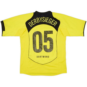 2004-05 Borussia Dortmund Home Shirt Derbysieger #05 - 8/10 - (M)