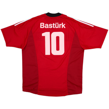2002-04 Bayer Leverkusen Home Shirt Basturk #10 - 8/10 - (L)