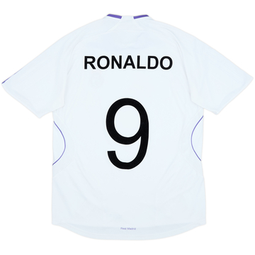 2007-08 Real Madrid Home Shirt Ronaldo #9 - 8/10 - (M)