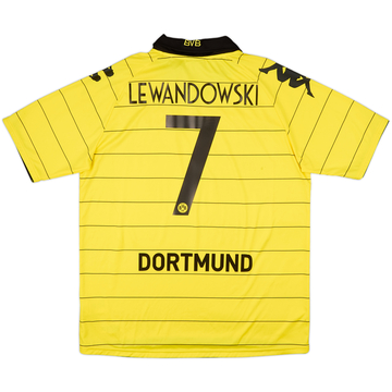 2010-11 Borussia Dortmund Home Shirt Lewandowski #7 - 9/10 - (XL)