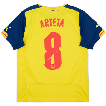 2014-15 Arsenal Away Shirt Arteta #8 - 8/10 - (M)