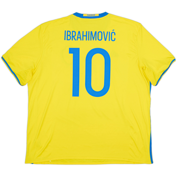 2016-17 Sweden Home Shirt Ibrahimovic #10 - 8/10 - (XXL)