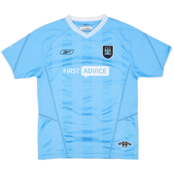2003-04 Manchester City Home Shirt - 9/10 - (L.Boys)