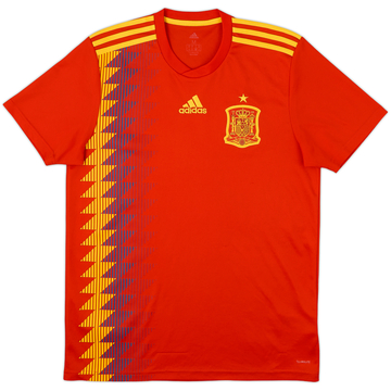 2018-19 Spain Home Shirt - 9/10 - (M)