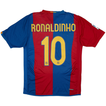2006-07 Barcelona Home Shirt Ronaldinho #10 - 8/10 - (S)