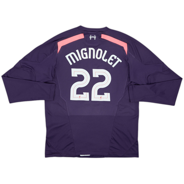2013-14 Liverpool GK Shirt Mignolet #22 - 7/10 - (XL.Boys)