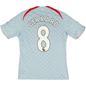 2008-09 Liverpool Away Shirt Gerrard #8 - 8/10 - (S)