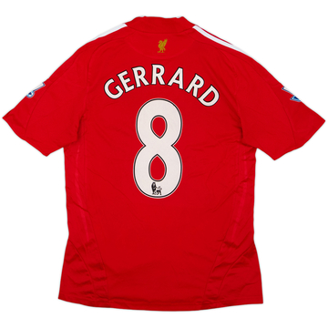 2008-10 Liverpool Home Shirt Gerrard #8 - 8/10 - (S)